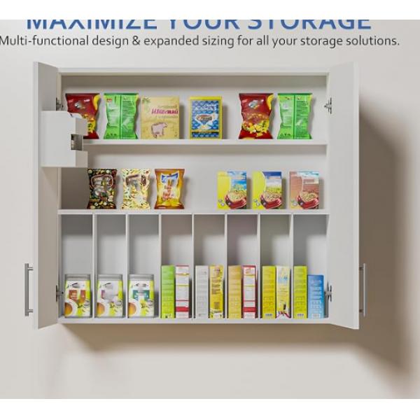 Large 35-Inch Wall Cabinet - P2 Board & Soft Close Hinges | Wholesale & Custom Logo